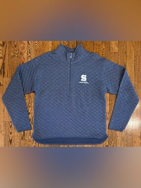NWT Penn State Nittany Lions League Quilted 1/4 Zip Sweatshirt Blue Women’s S